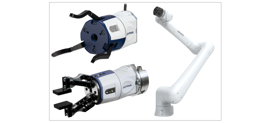 DENSO WAVE COBOTTA PROとASPINA電動ロボットハンド