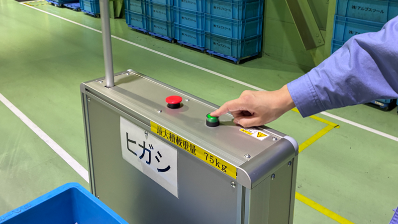 ボタンで指示する