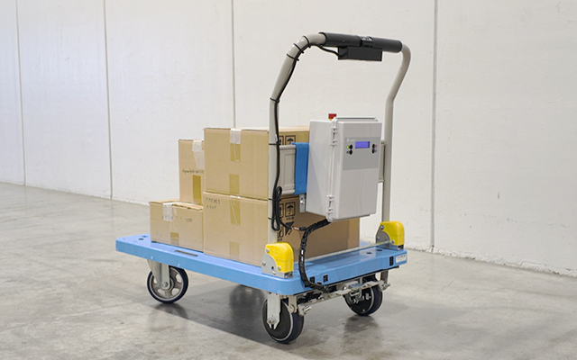 『ASPINA薄型電動ホイール』電動アシストユニット実機展示の様子