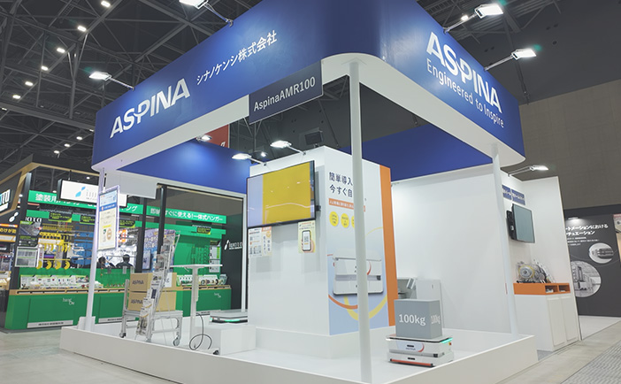 「第11回 ものづくりワールド 名古屋（第11回 機械要素技術展 名古屋）」でのASPINAブースの様子