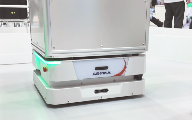 『AspinaAMR85L』実機展示の様子